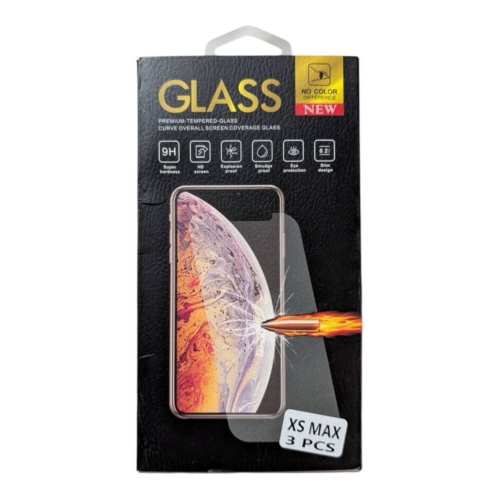 F9. Tempered Glass Screen Protector 3-Pack For Apple iPhone Xs Max